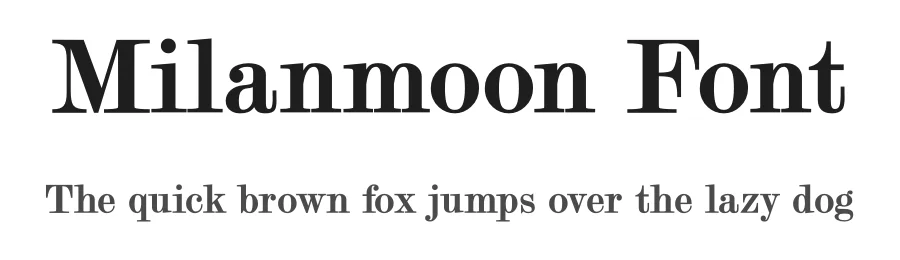 Milanmoon Font by yantodesign — Serif Font