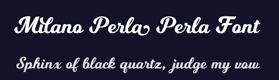 Milano Perla Font by jimtypestudio — Display Font — thumbnail 2