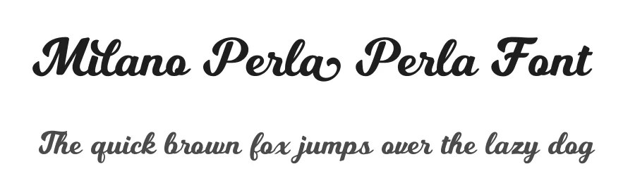 Milano Perla Font by jimtypestudio — Display Font
