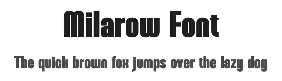 Milarow Font by TypeLogue — Display Font