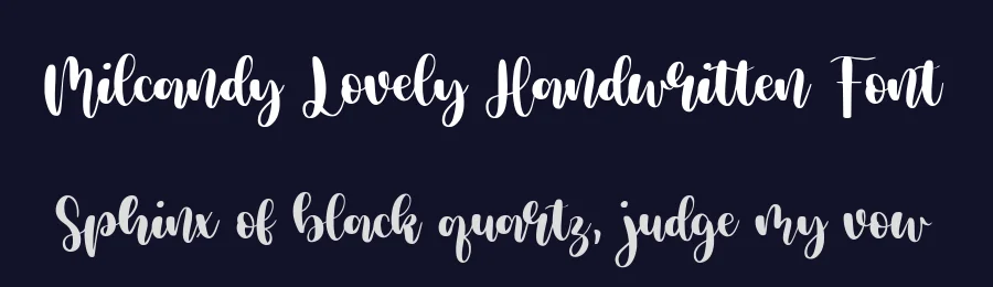 Milcandy Lovely Handwritten Font by balpirick — Script Handwritten Font — thumbnail 2