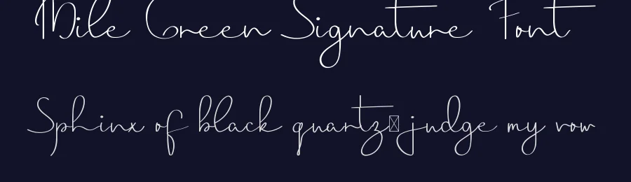 Mile Green Signature Font by edricstudio — Script Handwritten Font — thumbnail 2