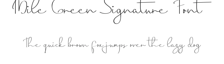 Mile Green Signature Font by edricstudio — Script Handwritten Font