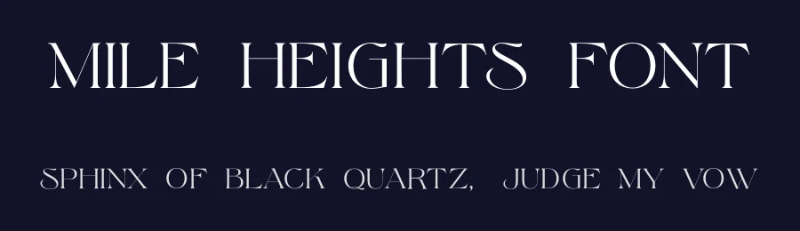 Mile Heights Font by Surplus Type Co — Serif Font — thumbnail 2