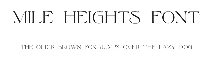Mile Heights Font by Surplus Type Co — Serif Font