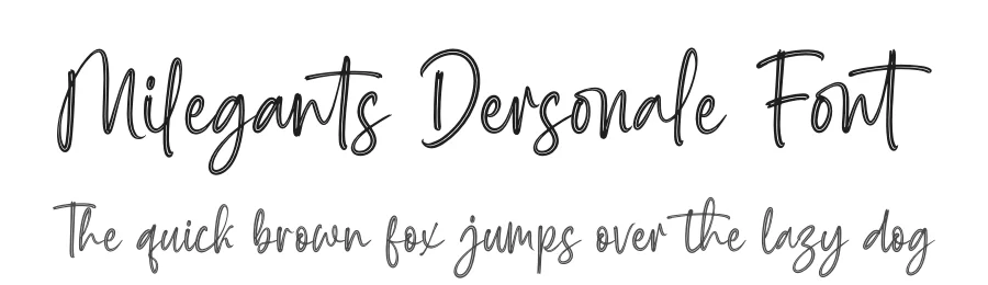 Milegants Dersonale Font by letterenastudios — Script Handwritten Font