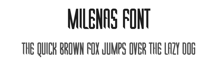 Milenas Font by delipensil — Display Font