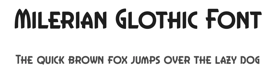 Milerian Glothic Font by Storytype — Sans Serif Font