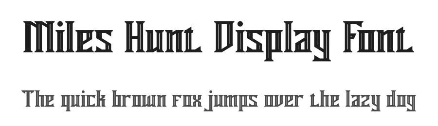 Miles Hunt Display Font by fontkong — Display Font