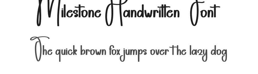 Milestone Handwritten Font by andikastudio — Script Handwritten Font