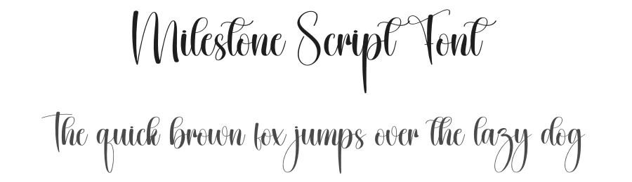 Milestone Script Font by creativeletter — Script Handwritten Font