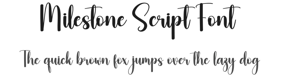 Milestone Script Font by creativeletter — Script Handwritten Font