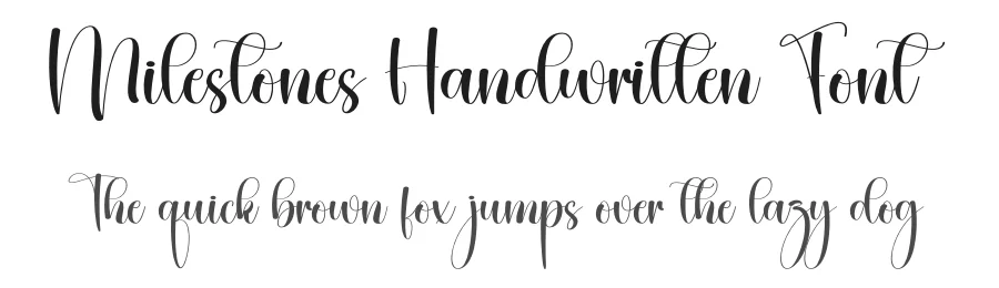 Milestones Handwritten Font by creativeletter — Script Handwritten Font