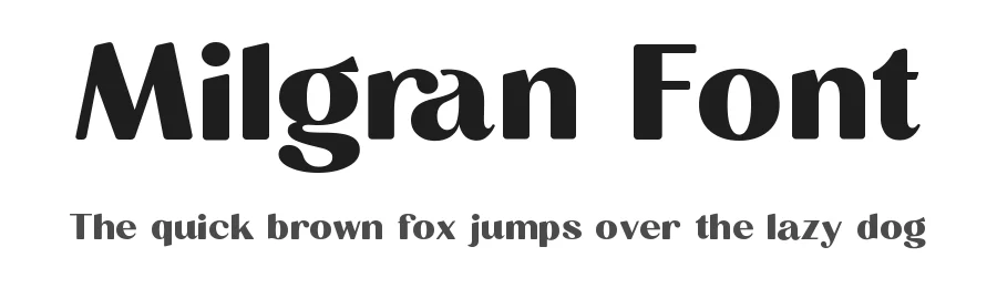 Milgran Font by Kulokale β Sans Serif Font