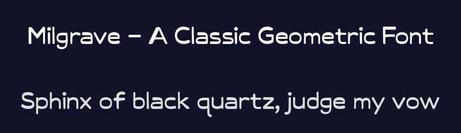 Milgrave – A Classic Geometric Font by letterhanna — Decorative Font — thumbnail 2