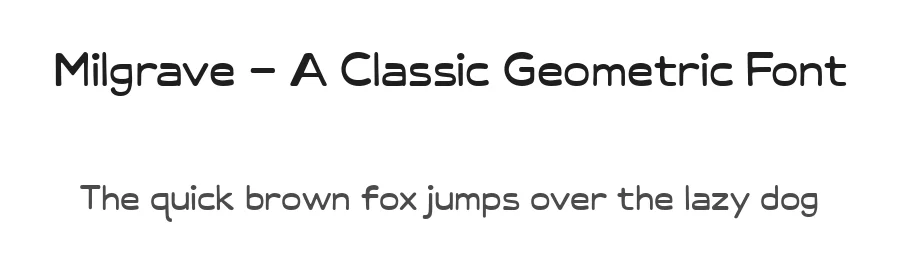 Milgrave – A Classic Geometric Font by letterhanna — Decorative Font
