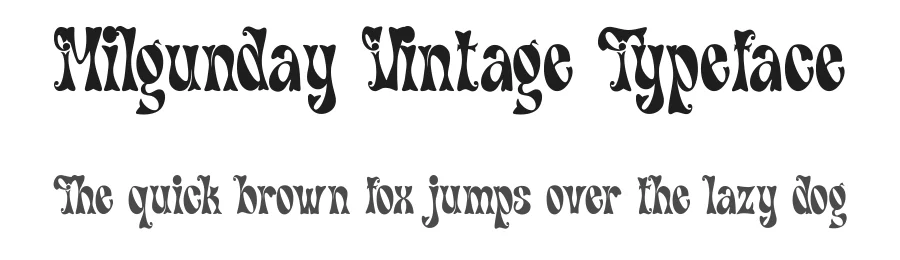 Milgunday Vintage Typeface by TypeClassHeroes — Display Font