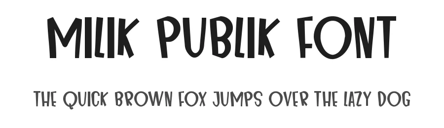 Milik Publik Font by nihstudio — Display Font