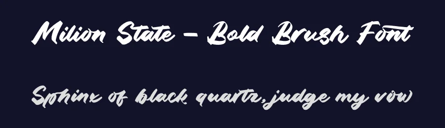 Milion State – Bold Brush Font by letterenastudios — Script Handwritten Font — thumbnail 2