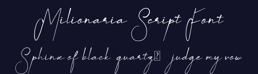 Milionaria Script Font by 3wprotype — Script Handwritten Font — thumbnail 2