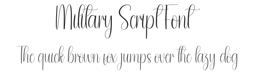 Military Script Font by andikastudio — Script Handwritten Font
