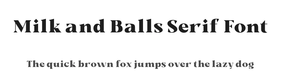 Milk and Balls Serif Font by alit design — Serif Font