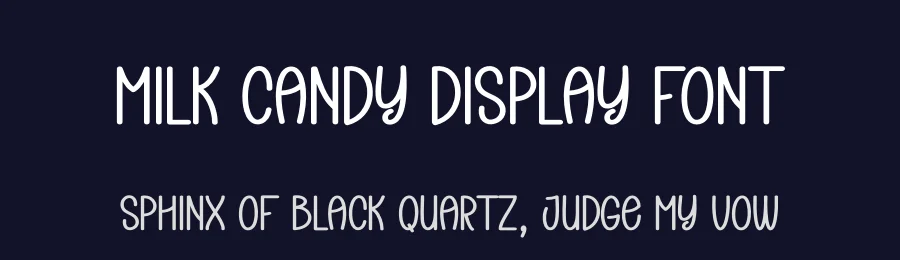 Milk Candy Display Font by creativeletter — Display Font — thumbnail 2