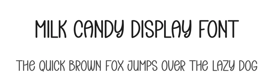 Milk Candy Display Font by creativeletter — Display Font