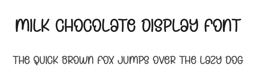 Milk Chocolate Display Font by creativeletter — Display Font