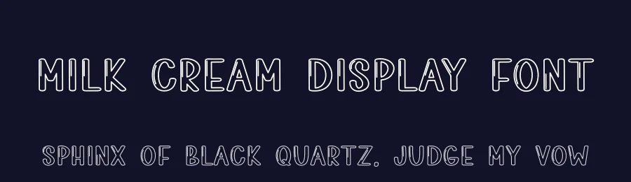 Milk Cream Display Font by inermediaSTUDIO — Display Font — thumbnail 2