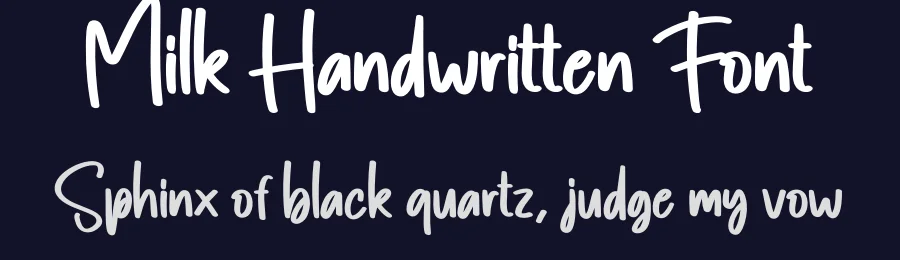 Milk Handwritten Font by creativeletter — Script Handwritten Font — thumbnail 2