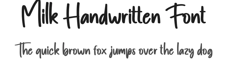 Milk Handwritten Font by creativeletter — Script Handwritten Font