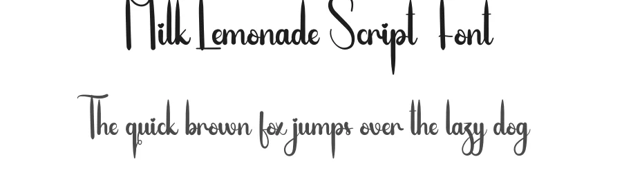Milk Lemonade Script Font by andikastudio — Script Handwritten Font