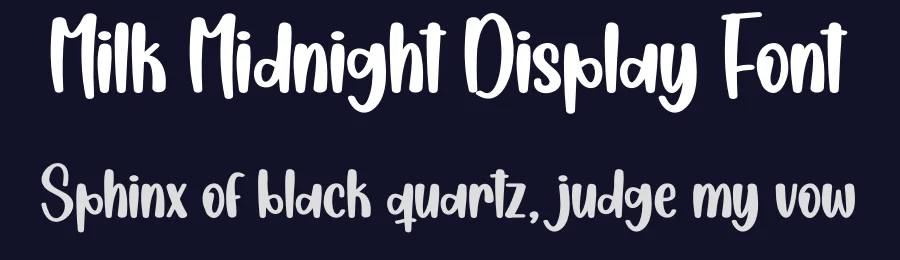 Milk Midnight Display Font by creativeletter — Display Font — thumbnail 2