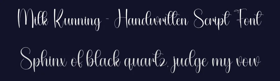 Milk Running – Handwritten Script Font by andikastudio — Script Handwritten Font — thumbnail 2