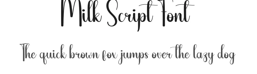 Milk Script Font by andikastudio — Script Handwritten Font