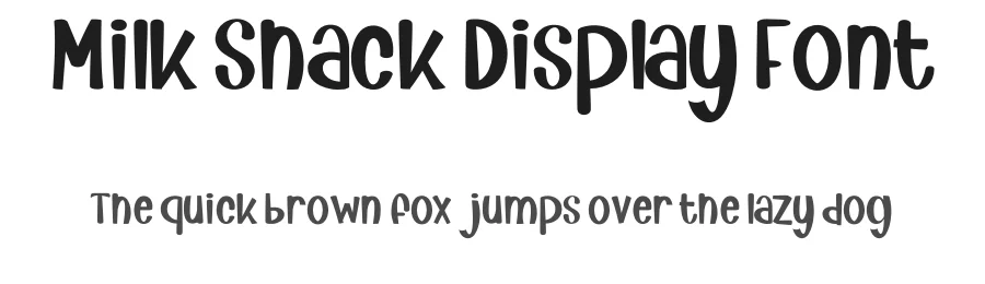 Milk Shack Display Font by freshtypeink — Display Font