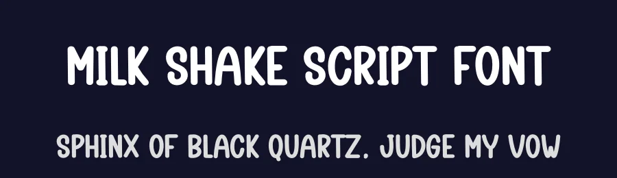 Milk Shake Script Font by creativeletter — Display Font — thumbnail 2