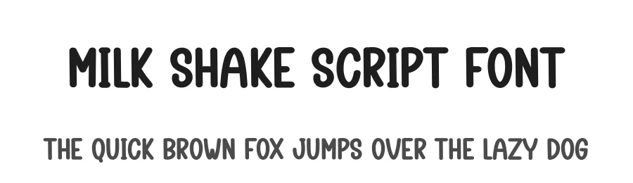 Milk Shake Script Font by creativeletter — Display Font