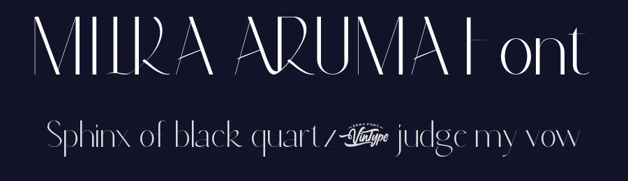Milka Aruma Font by VinType — Display Font — thumbnail 2