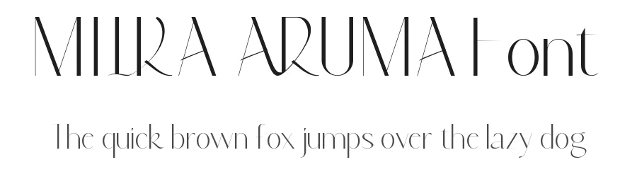 Milka Aruma Font by VinType — Display Font