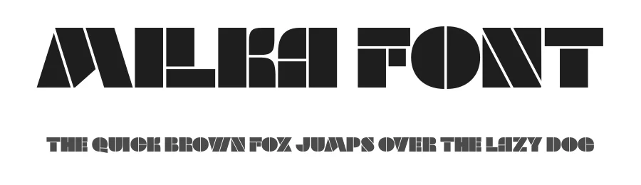 Milka Font by lettersoup typefoundry β Display Font