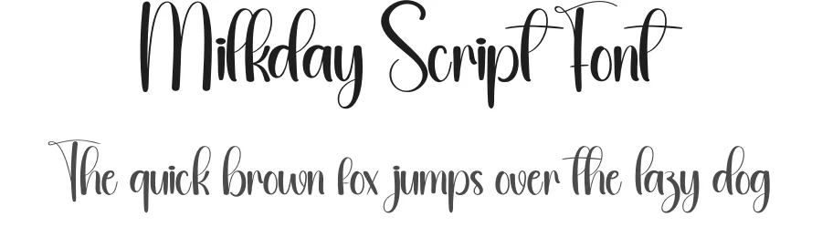 Milkday Script Font by andikastudio — Script Handwritten Font