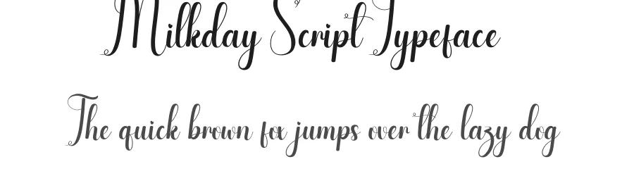Milkday Script Typeface by creativeletter — Script Handwritten Font