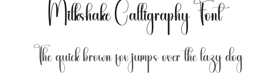 Milkshake Calligraphy Font by andikastudio — Script Handwritten Font