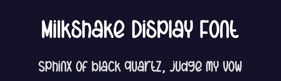 Milkshake Display Font by creativeletter — Display Font — thumbnail 2