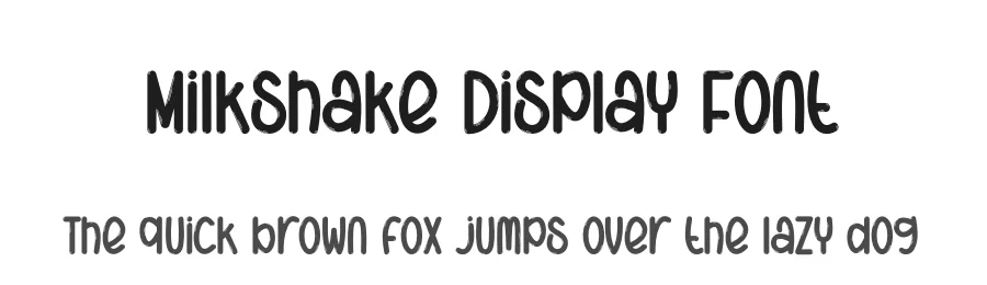 Milkshake Display Font by creativeletter — Display Font