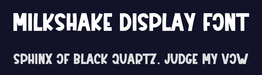 Milkshake Display Font by inermediaSTUDIO — Display Font — thumbnail 2