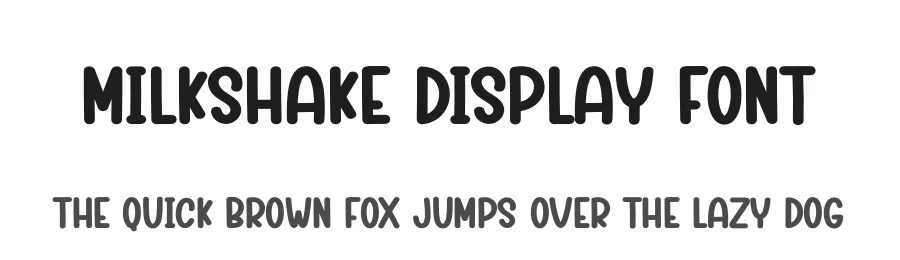Milkshake Display Font by creativeletter — Display Font