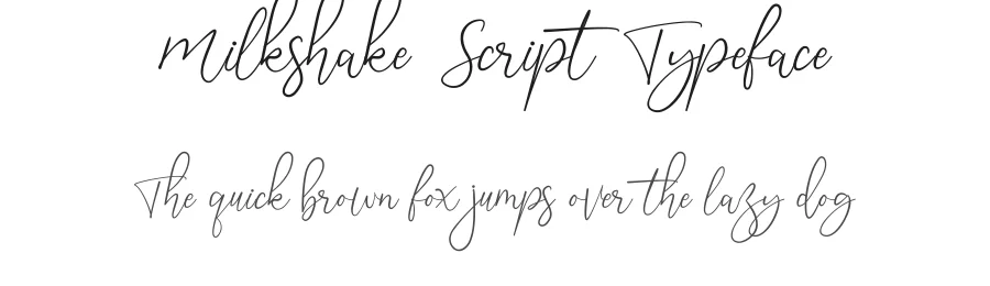 Milkshake Script Typeface by wibisono2001 — Serif Font
